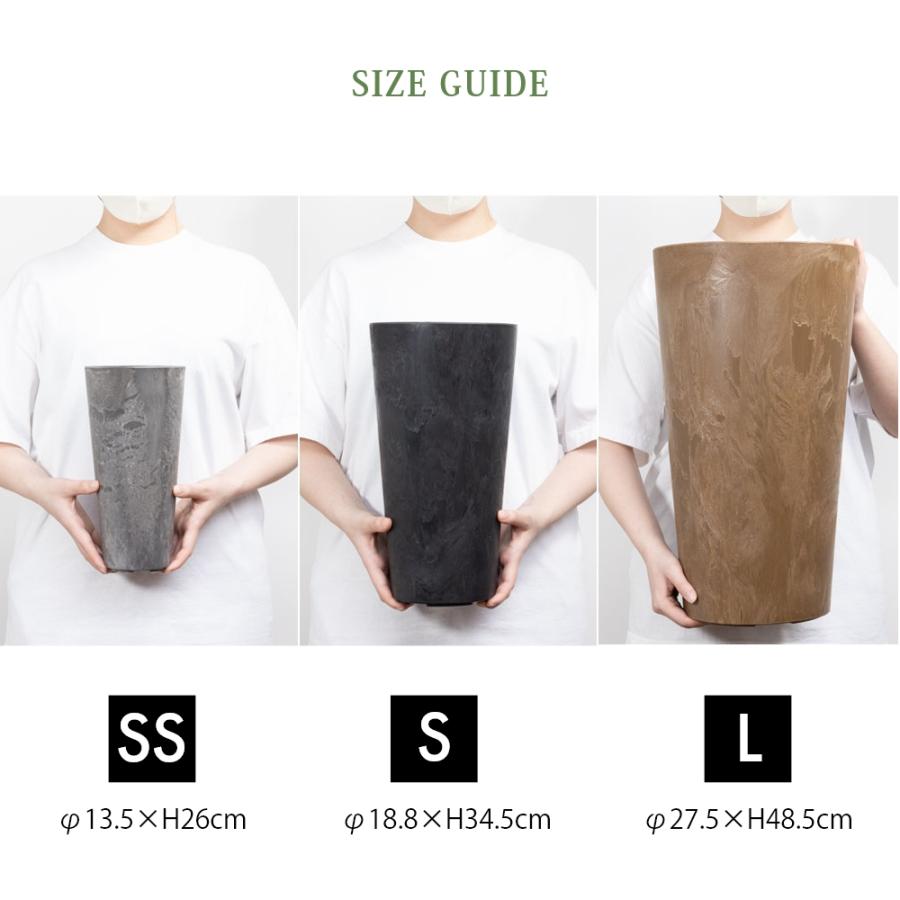 amabro アマブロ アートストーン トール TALL 鉢 Lサイズ 植木鉢
