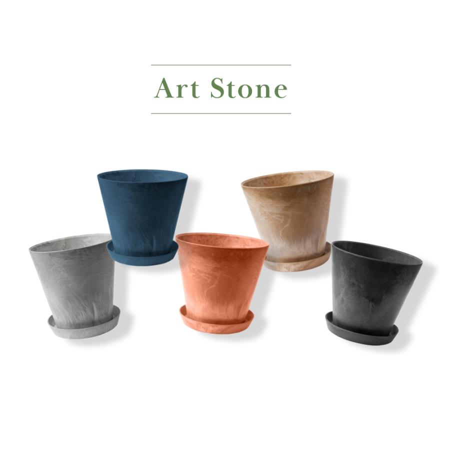 amabro（アマブロ） アートストーン 鉢＆受皿セット プランター S 鉢 7
