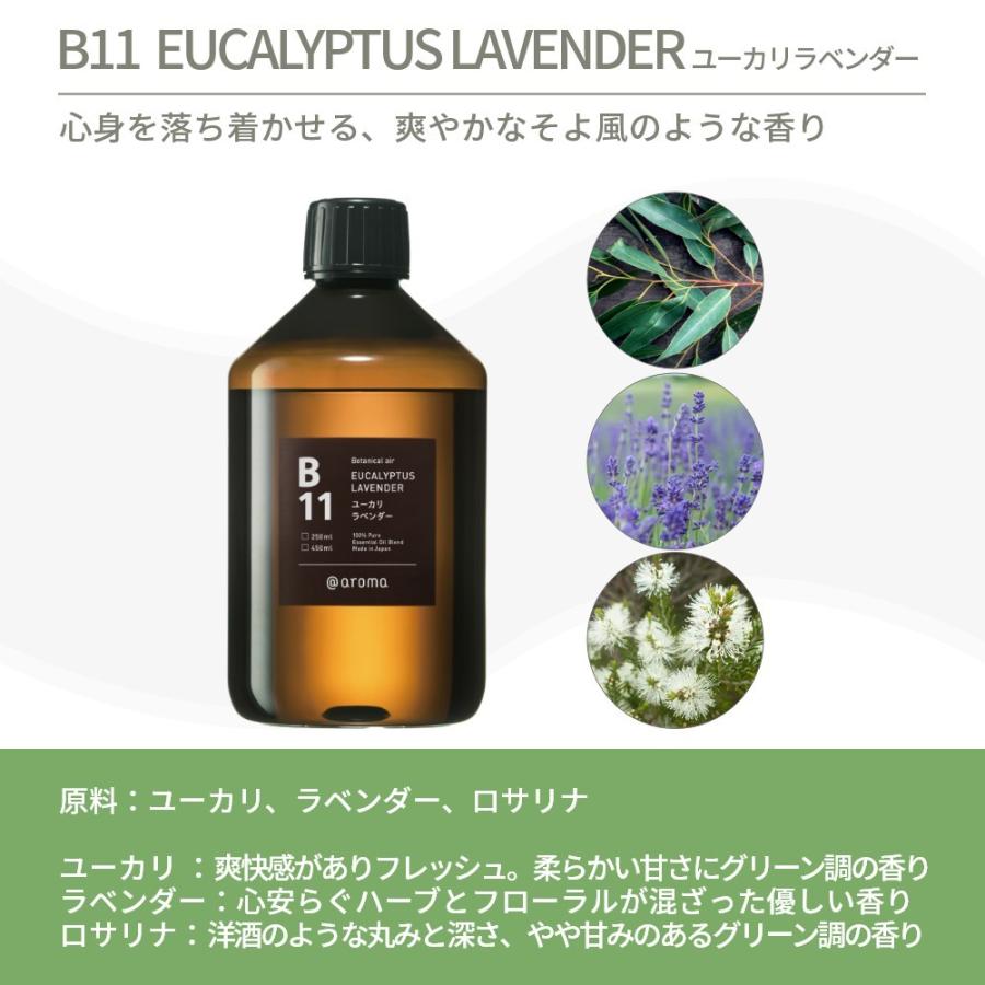 ★ メーカー直送 ★ アットアロマ エッセンシャルオイル ボタニカルエア B11ユーカリラベンダー 450ml 全国一律送料無料 アットアロマ ボタニカルエアー エッセンシャルオイル 精油 450ml B11