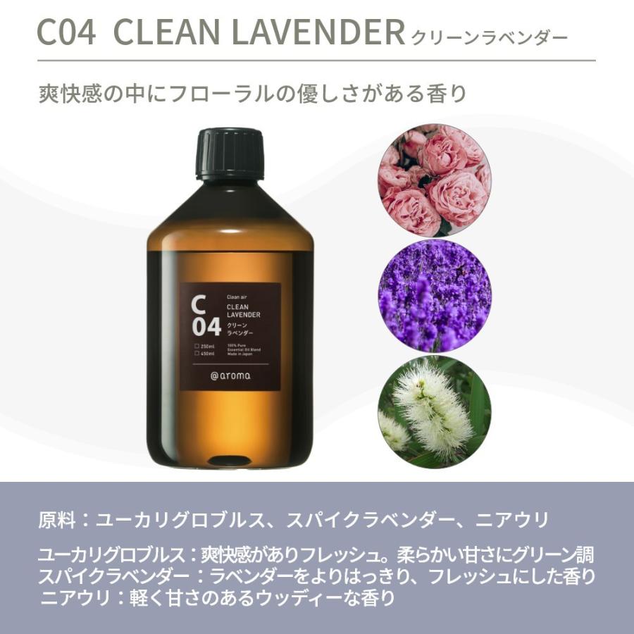 【未使用品】アットアロマ/450mlオイル/3本セット アットアロマ クリーンエアー エッセンシャルオイル 精油 450ml C01