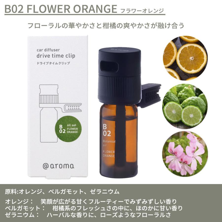 アットアロマ 車用ディフューザー ドライブタイムクリップセット B02