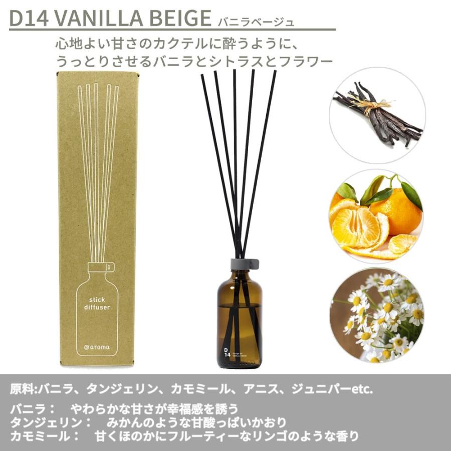 アットアロマ デザインエアー スティックディフューザー 100ml D01 D02