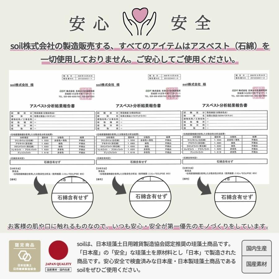ソイル 珪藻土バスマット 日本製 イスルギ 母の日_12