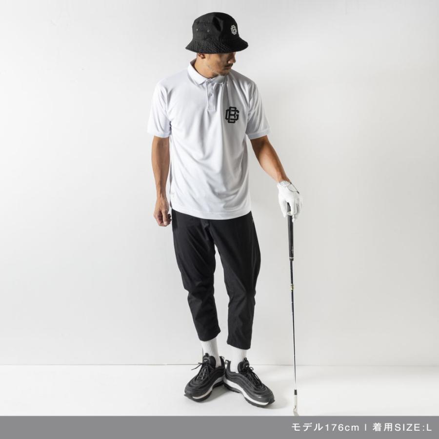 BANDEL ポロシャツ ホワイト×ブラック メンズ BANDEL（バンデル） ポロシャツ ブラック ホワイト 黒 白 ロゴ BG LOGO