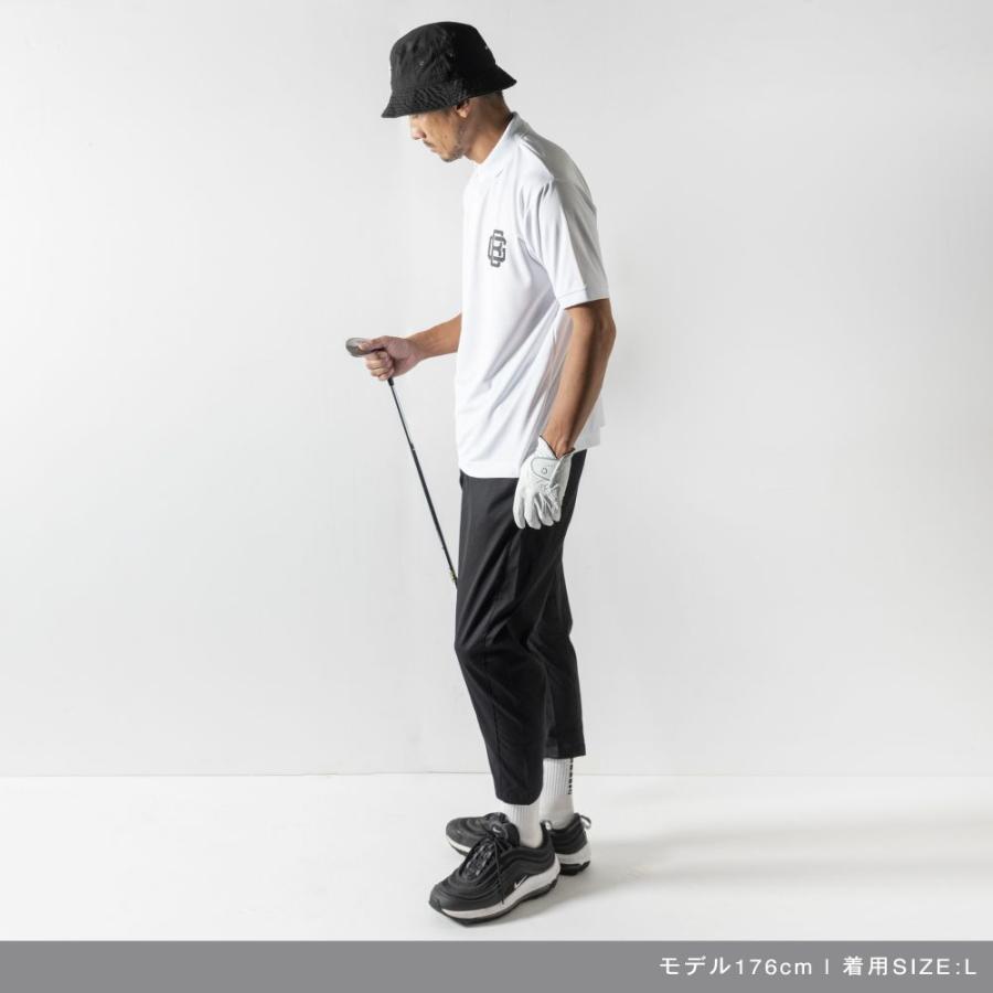 BANDEL バンデル ポロシャツ ブラック ホワイト 黒 白 ロゴ BG LOGO S/S SMOOTH POLO BG-BGPL UVカット｜in-store｜16