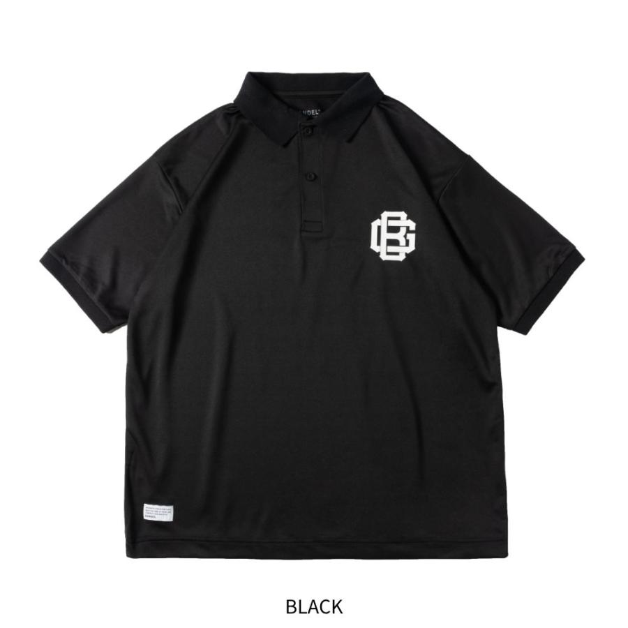 BANDEL バンデル ポロシャツ ブラック ホワイト 黒 白 ロゴ BG LOGO S/S SMOOTH POLO BG-BGPL UVカット｜in-store｜02