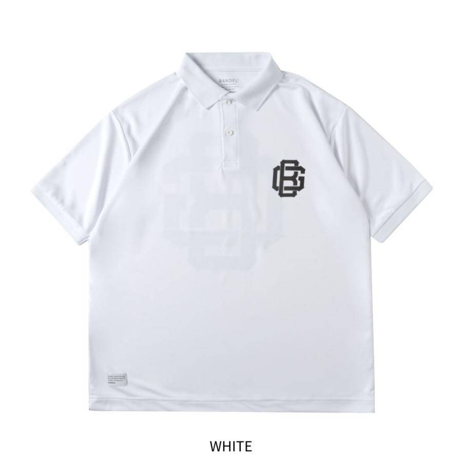 BANDEL バンデル ポロシャツ ブラック ホワイト 黒 白 ロゴ BG LOGO S/S SMOOTH POLO BG-BGPL UVカット｜in-store｜07