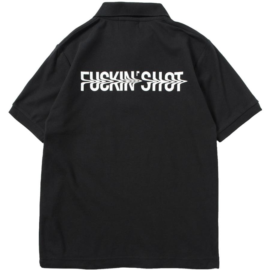 黒のポロシャツ FUCKIN'SHOT BANDEL BANDEL バンデル GOLF COLLECTION ポロシャツ FUCKIN'SHOT BG