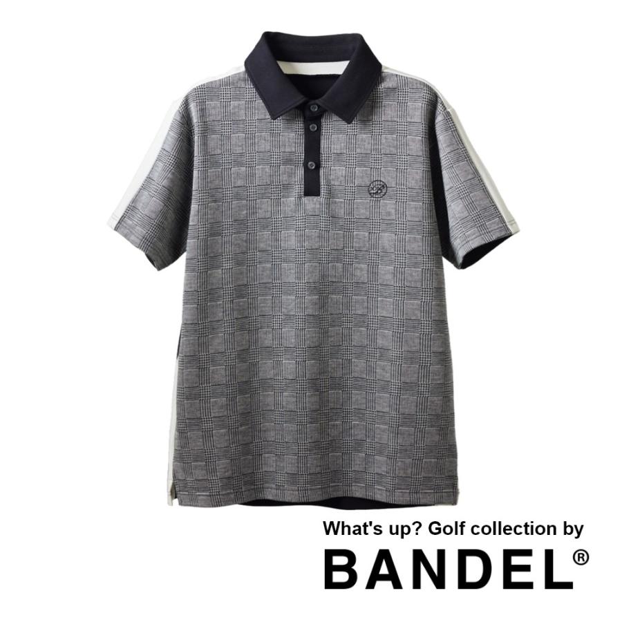 BANDEL GOLF ポロシャツ ブラック/ホワイト/グレー BANDEL（バンデル） WOMENS BICOLOR RIB S/S POLO SHIRTS BANDEL