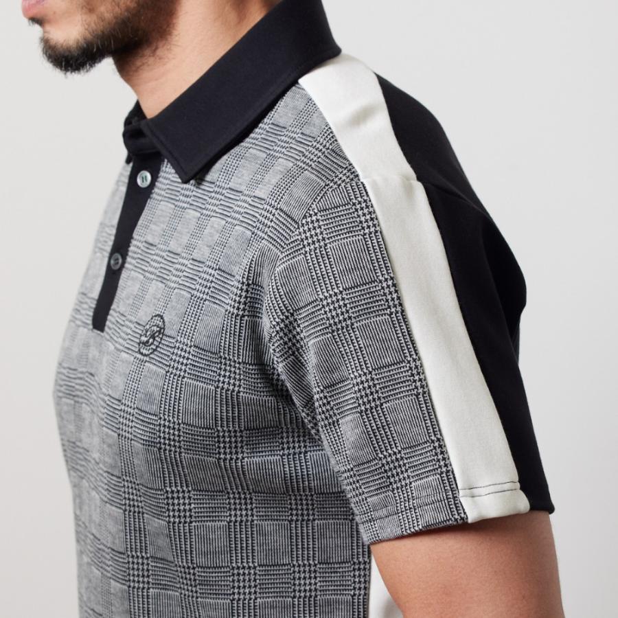 BANDEL（バンデル） ポロシャツ GLEN CHECK BICOLOR S/S POLO SHIRTS