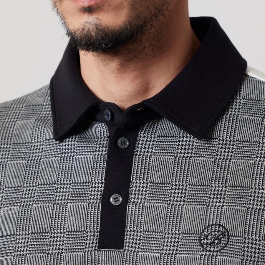 BANDEL（バンデル） ポロシャツ GLEN CHECK BICOLOR S/S POLO SHIRTS