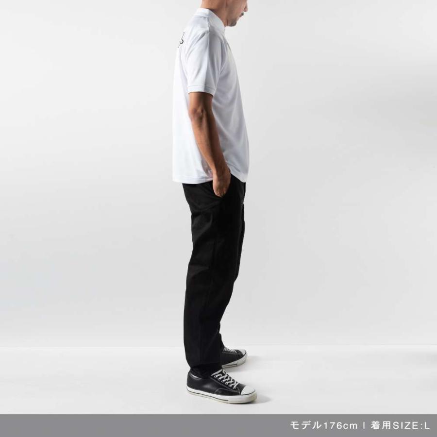 BANDEL（バンデル） ポロシャツ NEVER UP,NEVER IN SYMMETRIC LOGO