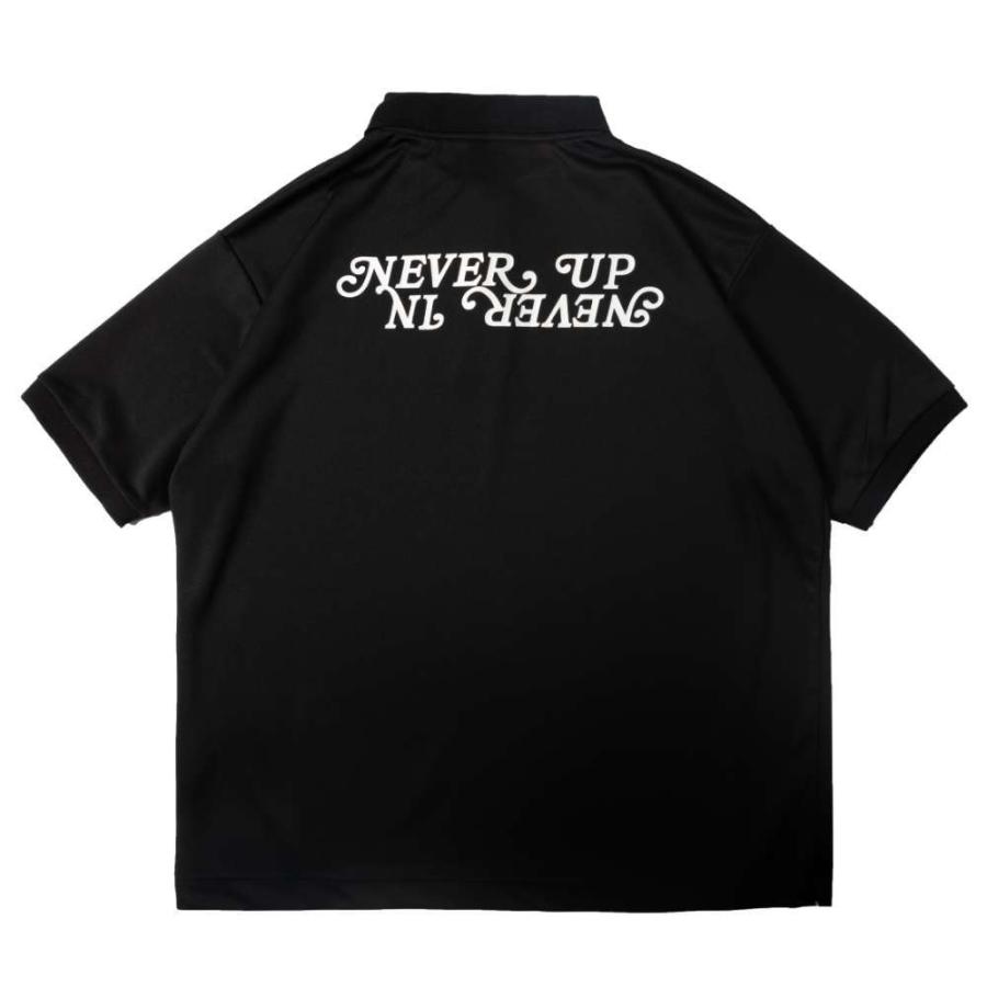 BANDEL（バンデル） ポロシャツ NEVER UP,NEVER IN SYMMETRIC LOGO