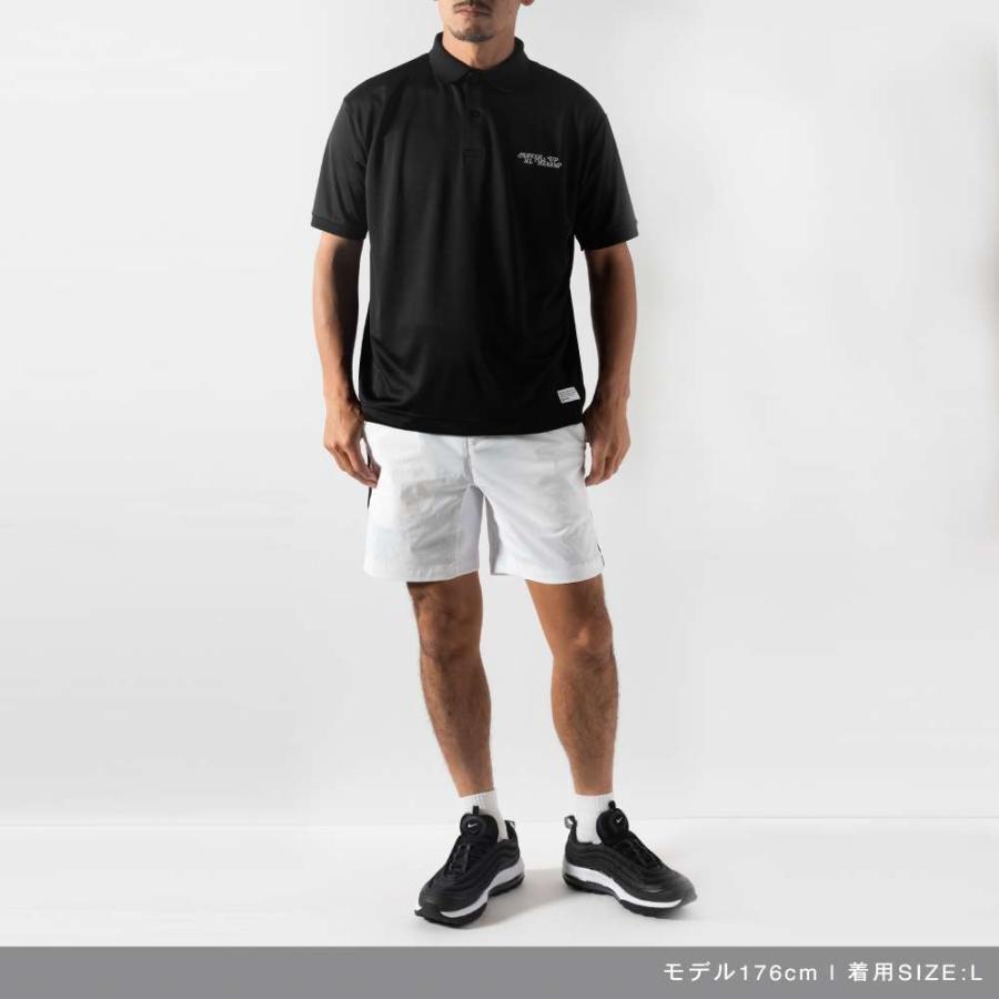 BANDEL（バンデル） ポロシャツ NEVER UP,NEVER IN SYMMETRIC LOGO
