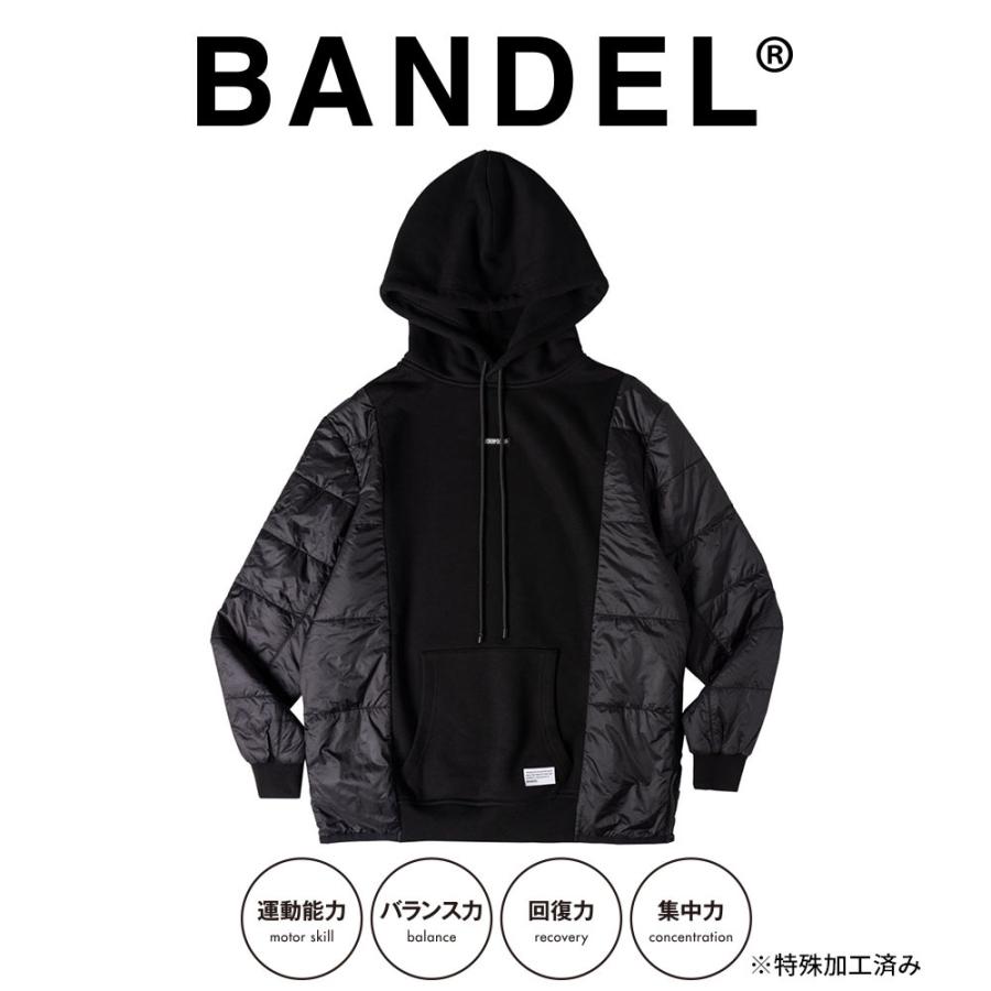 BANDEL バンデル ジャケット フーディー PADDED SLEEVE HOODIE