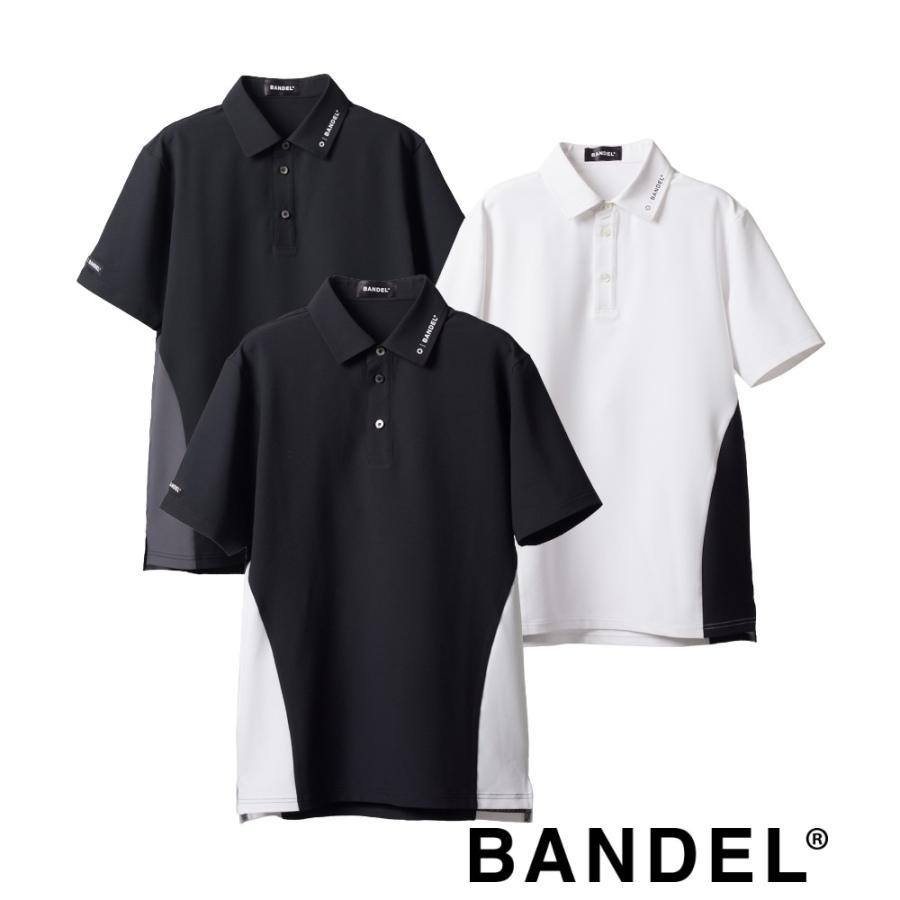 【黒】BANDEL BICOLOR RIB S/S POLO SHIRTS バンデル BICOLOR RIB S/S POLO SHIRTS BANDEL ポロシャツ ゴルフ