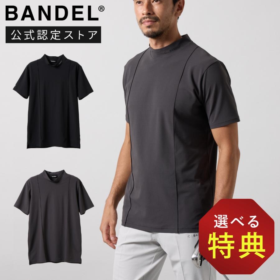 BANDEL GOLF ブラックモックネック BANDEL GOLF ブラックモックネック メンズゴルフ モックネック