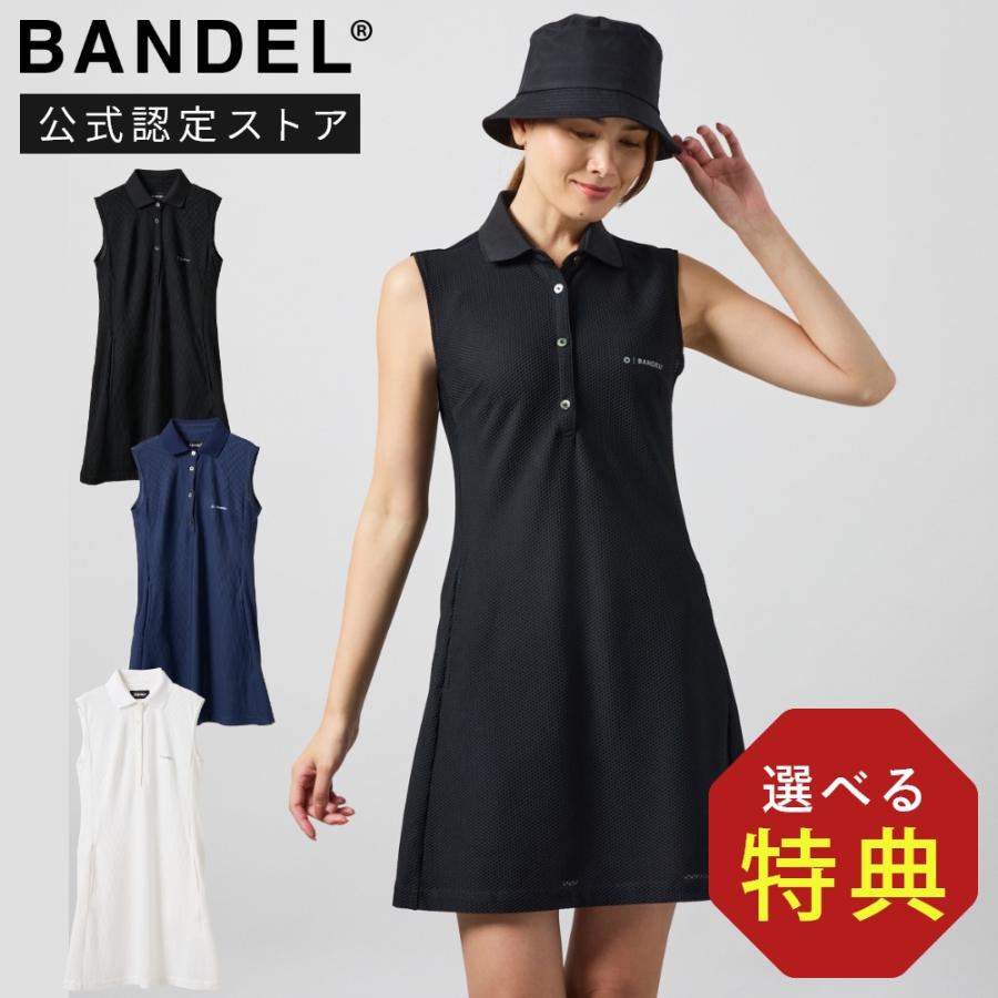 BANDEL ノースリーブ ゴルフワンピース バイカラー BANDEL（バンデル） BANDEL GOLF バンデルゴルフ WOMENS DRYWAFFLE