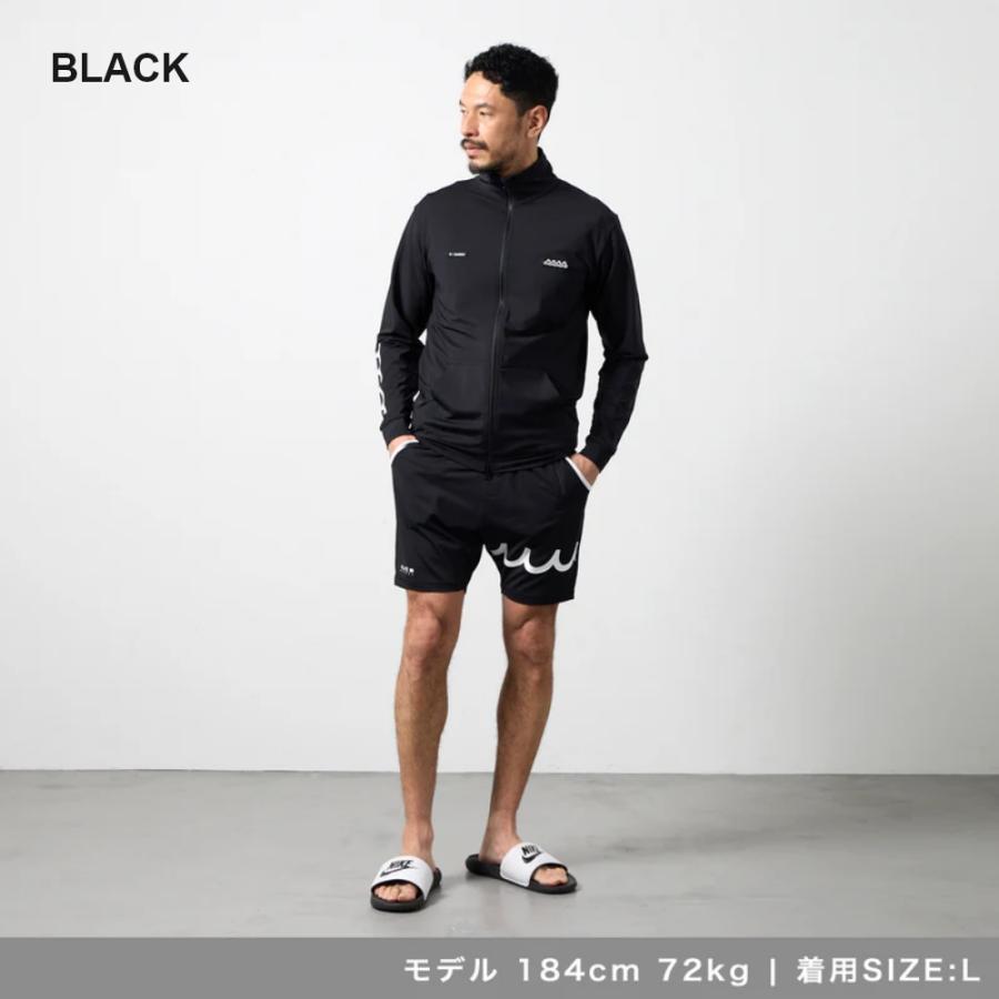 未使用級　MUTA MARINE BANDEL ラッシュガード　ブラック BANDEL（バンデル） BANDEL×muta ムータ ブルゾン スタンドカラー