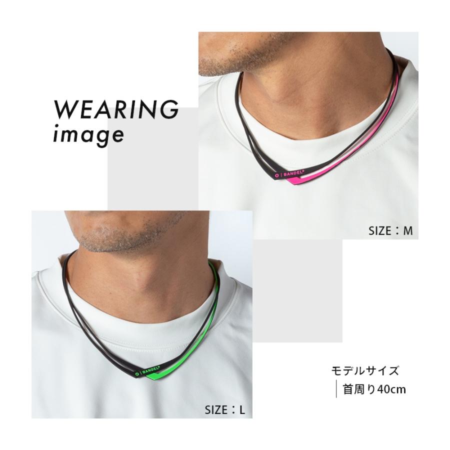 BANDEL（バンデル） ダブル ネックレス プラチナシリコーン メンズ