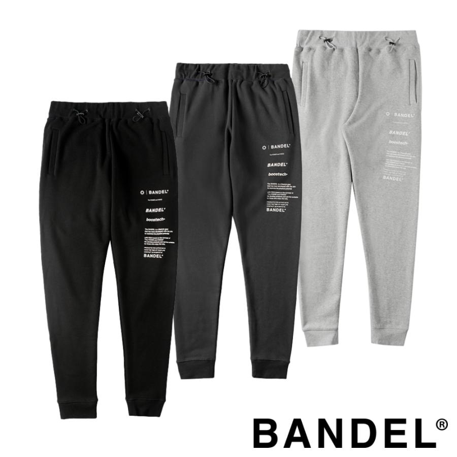 Bandel ブラックじょがパンツ BANDEL（バンデル） ロングパンツ VARIOUS LOGO JOGGER PANTS JP014