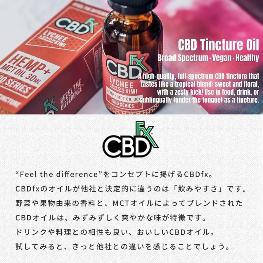 CBDfx フレーバーティンクチャー【レモンライムミント】(CBD1000mg)
