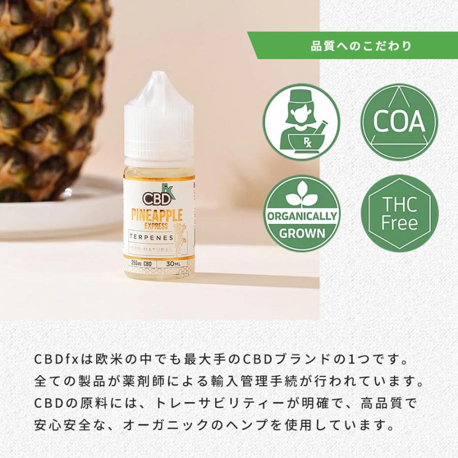 CBDfx ベイプ用 CBDリキッド テルペン入り Vape Riquid CBD含有量500mg