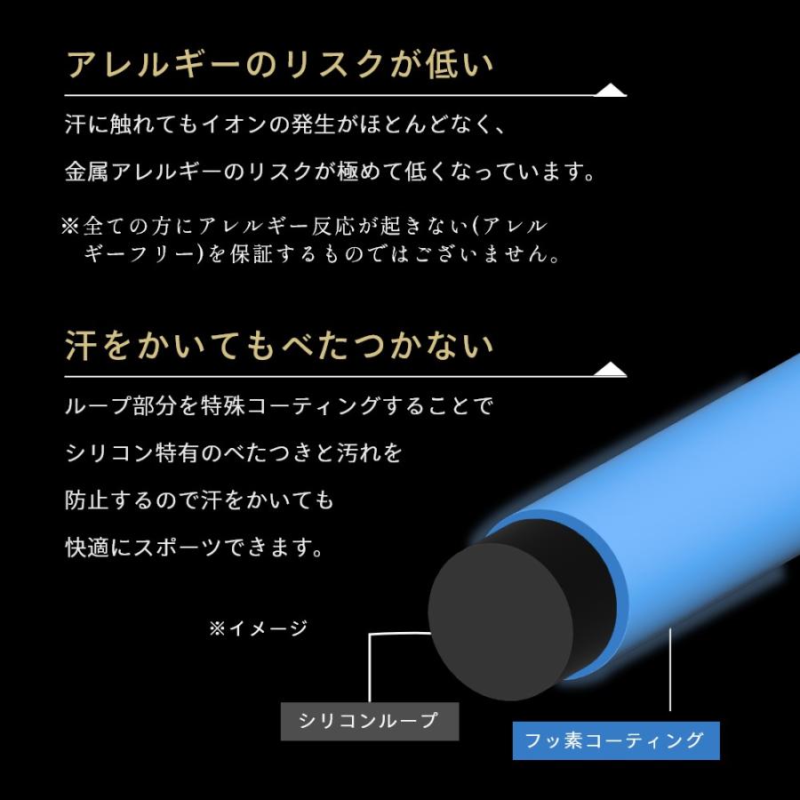 コラントッテ SPORTS PRO マグチタンネックレス SG160 磁気ネックレス ホワイト レッド ブラック 高級 | ColanTotte | 09