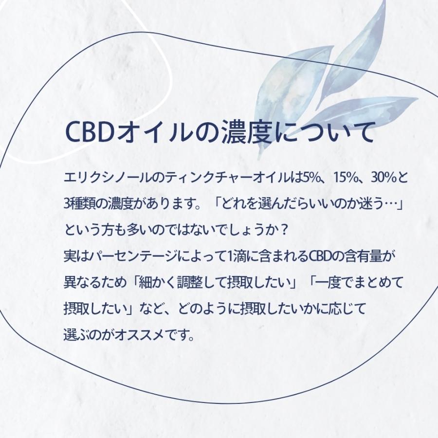エリクシノール CBDオイル ティンクチャーオイル 濃度15% CBD1500mg 1