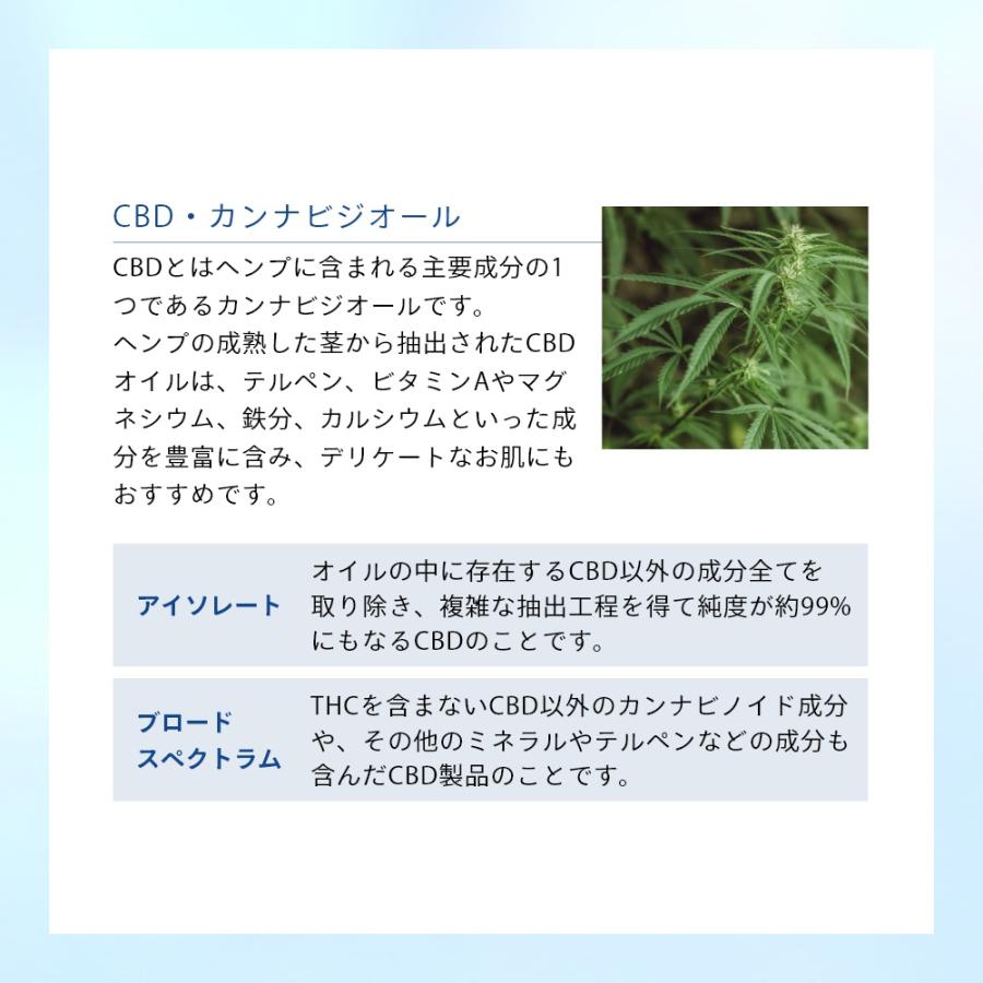 hemptouch ヘンプタッチ CBD フェイスクリーム 植物性 低刺激 バランシング ブロードスペクトラム｜in-store｜06