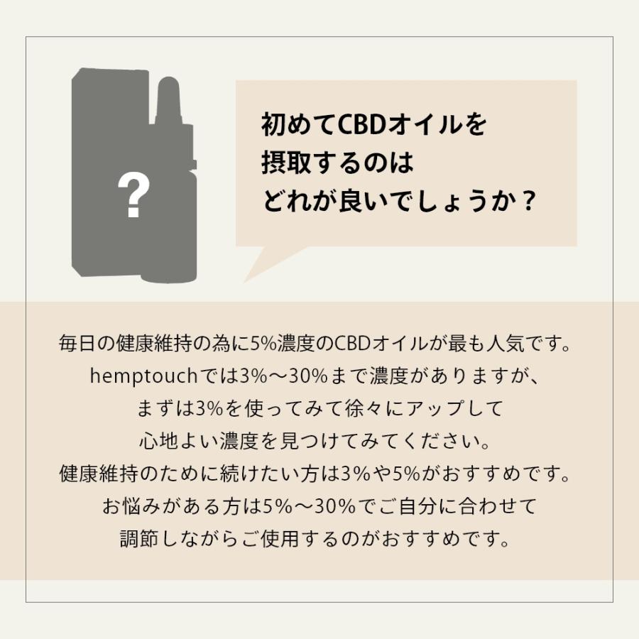 hemptouch ヘンプタッチ CBDオイル ゴールド 3%濃度 CBD含有量300mg
