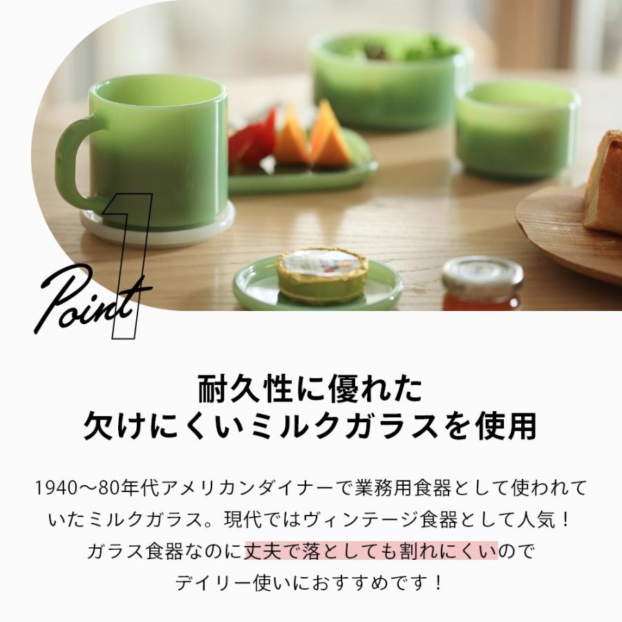 ideaco（イデアコ） マグカップ Milk Glass 2pcs コップ mug cup