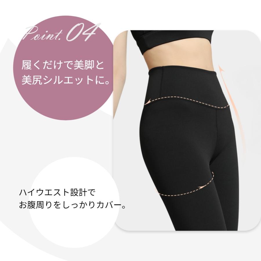 ヨガ パンツ レギンス 透けにくい スポーツ レディース ネイビー