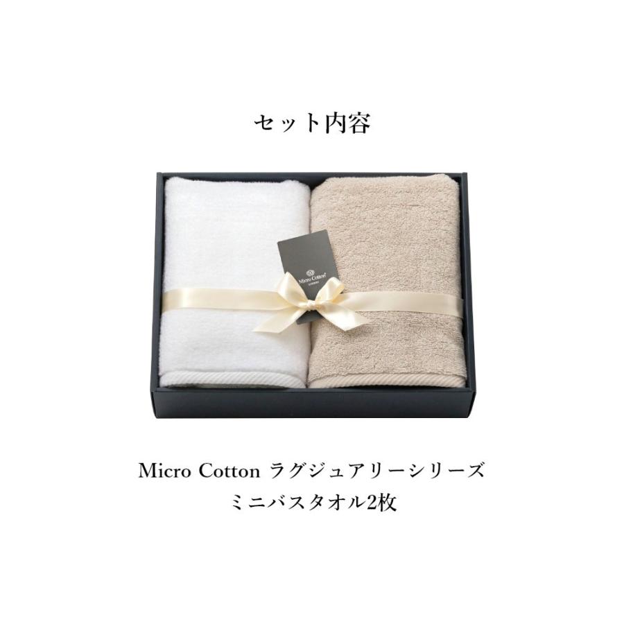 プレミアムギフトセット（ミニバスタオル2枚） マイクロコットン