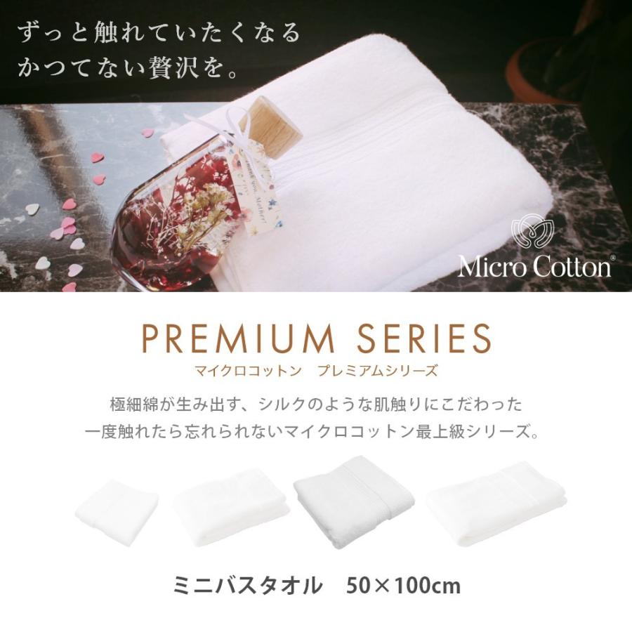 マイクロコットン プレミアムシリーズ ミニバスタオル 50×100cm