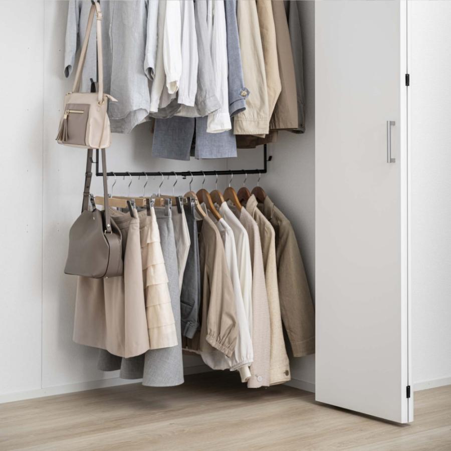 tower 山崎実業 伸縮収納力アップ2段ハンガー スマート smart 5678