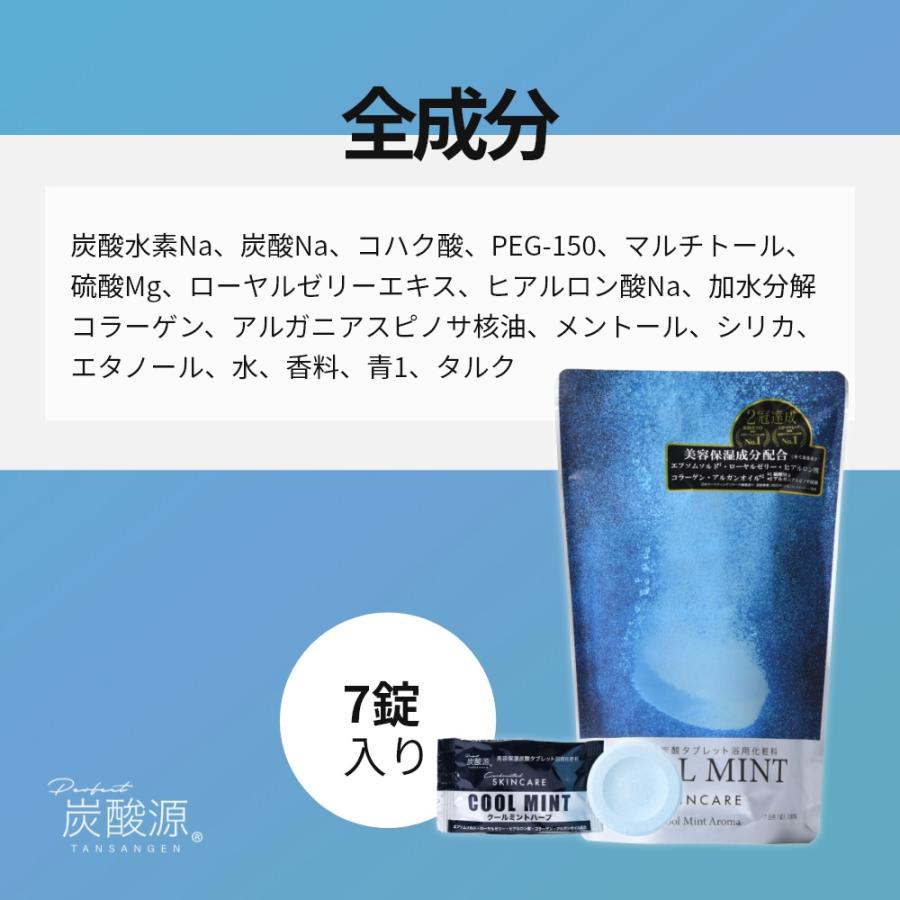 炭酸源 COOL MINT 7回分 メントール エプソムソルト 個包装 日本製