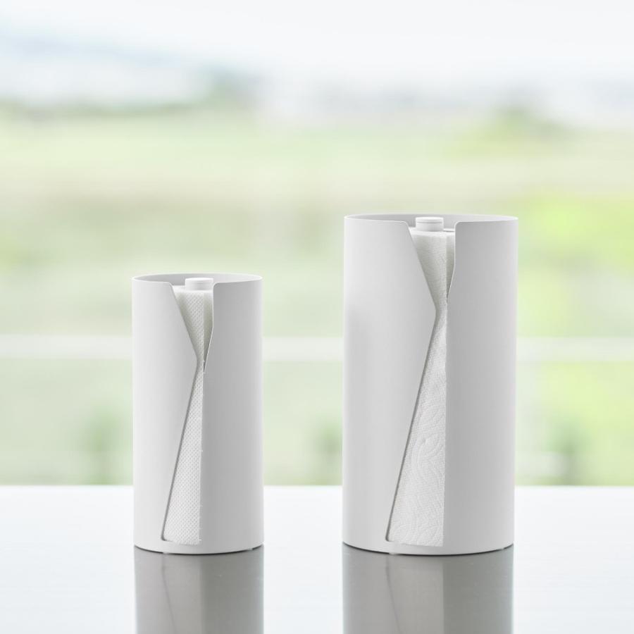 tower 山崎実業 片手でカット隠せるキッチンペーパーホルダー タワー