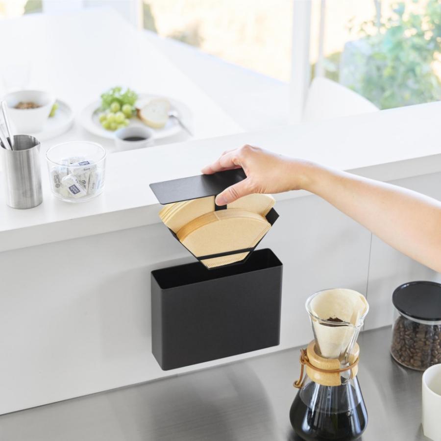 tower 山崎実業 マグネットコーヒーペーパーフィルターケース タワー