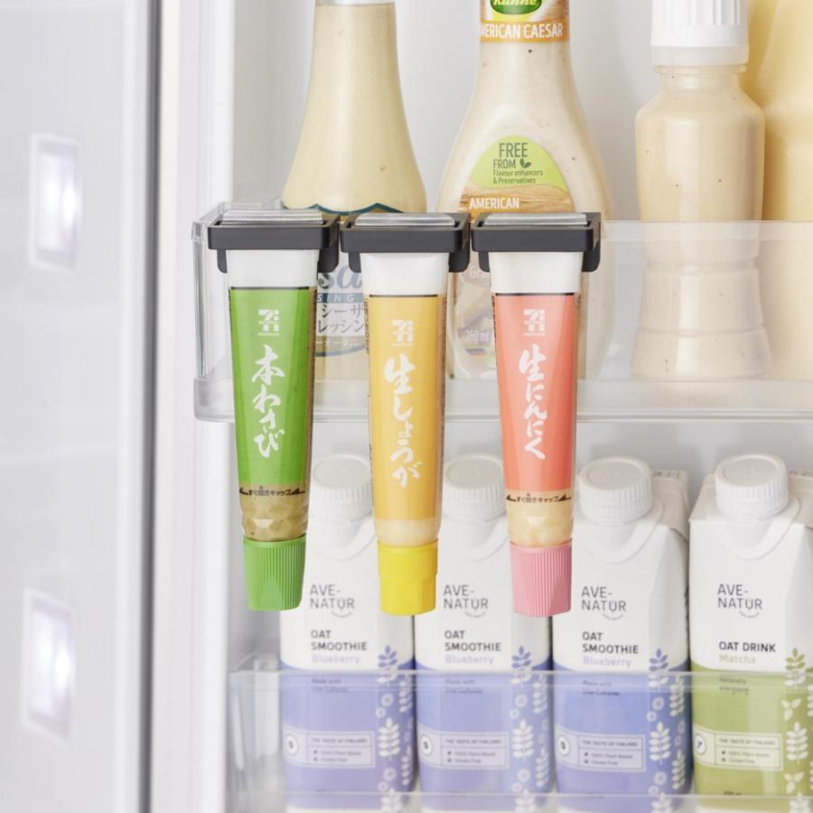 tower 山崎実業 引っ掛け絞れる薬味チューブホルダー タワー 3個組