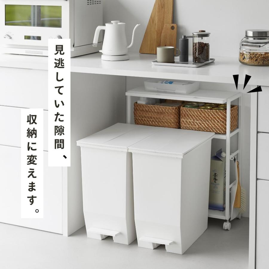 tower 山崎実業 ゴミ箱裏スリムワゴン タワー 10765 10766 : INSTORE