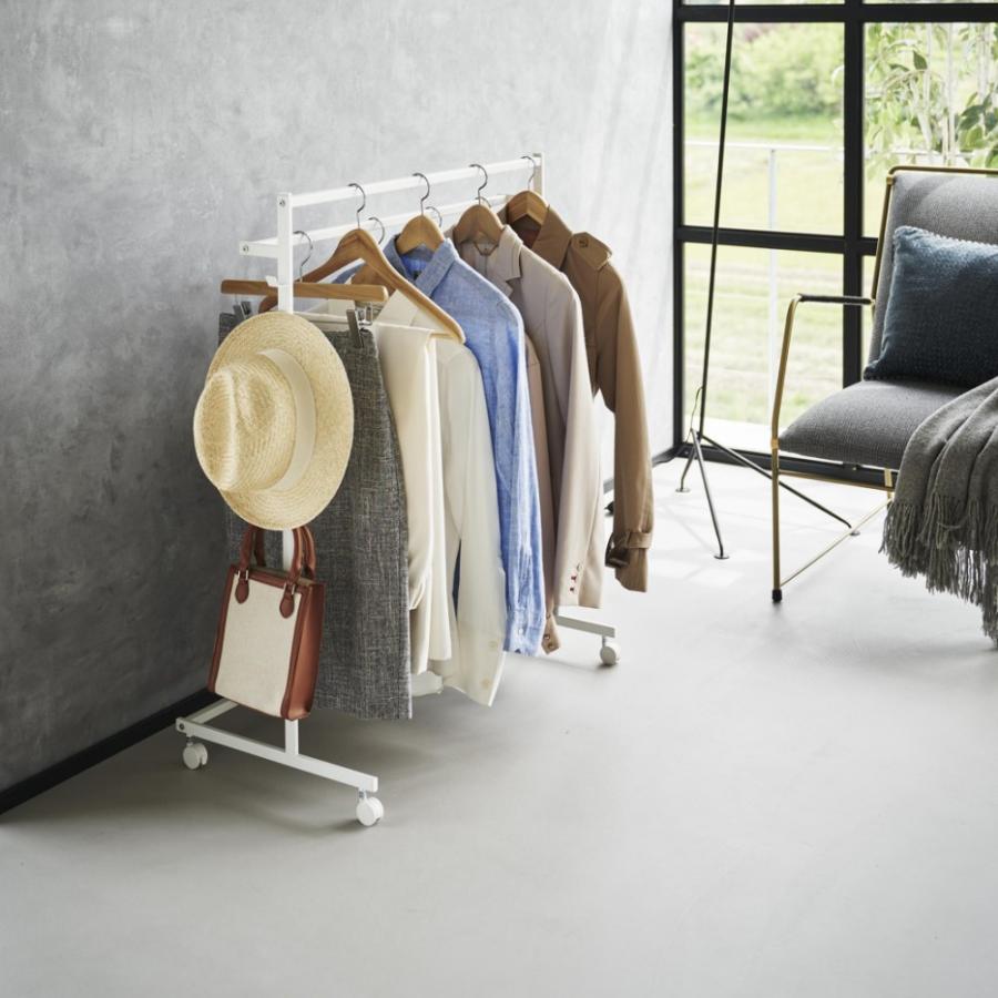 tower 山崎実業 収納力アップハンガーラック タワー 2段 1435 1436