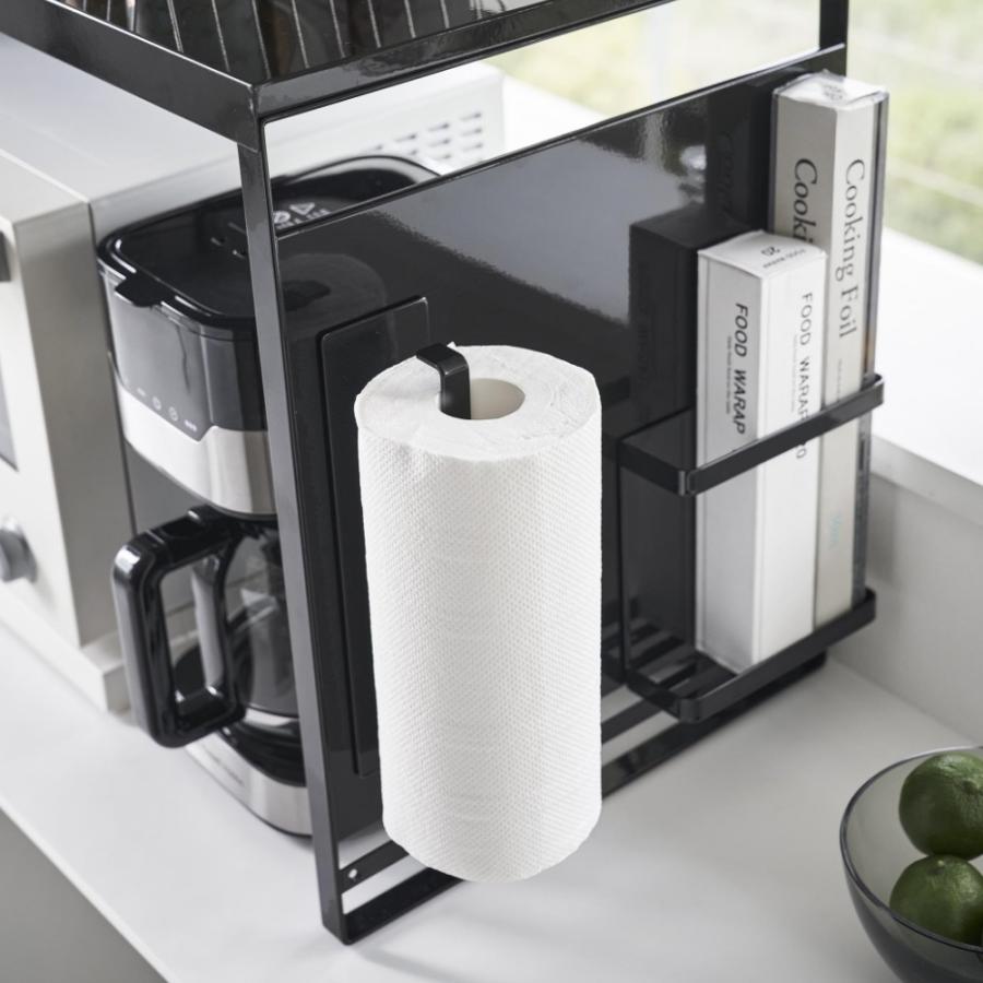 tower 山崎実業 スチールパネル付きレンジラック タワー W75 1483 1484