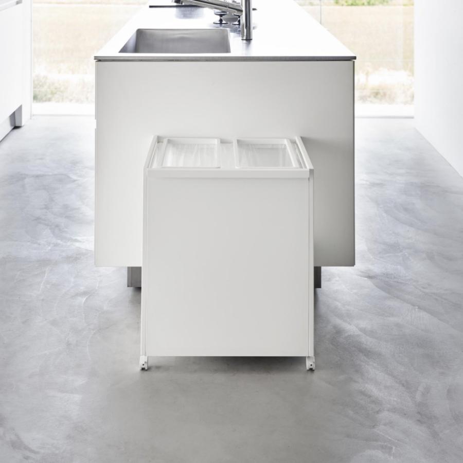 tower 山崎実業 目隠し分別ダストワゴン タワー 45L 2分別 1824 1825