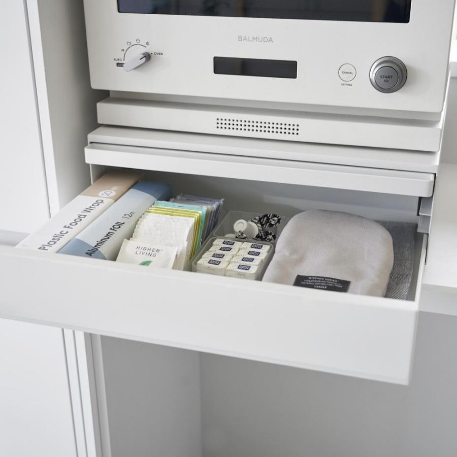 tower 山崎実業 ツーウェイ キッチン家電下引き出し＆スライドテーブル