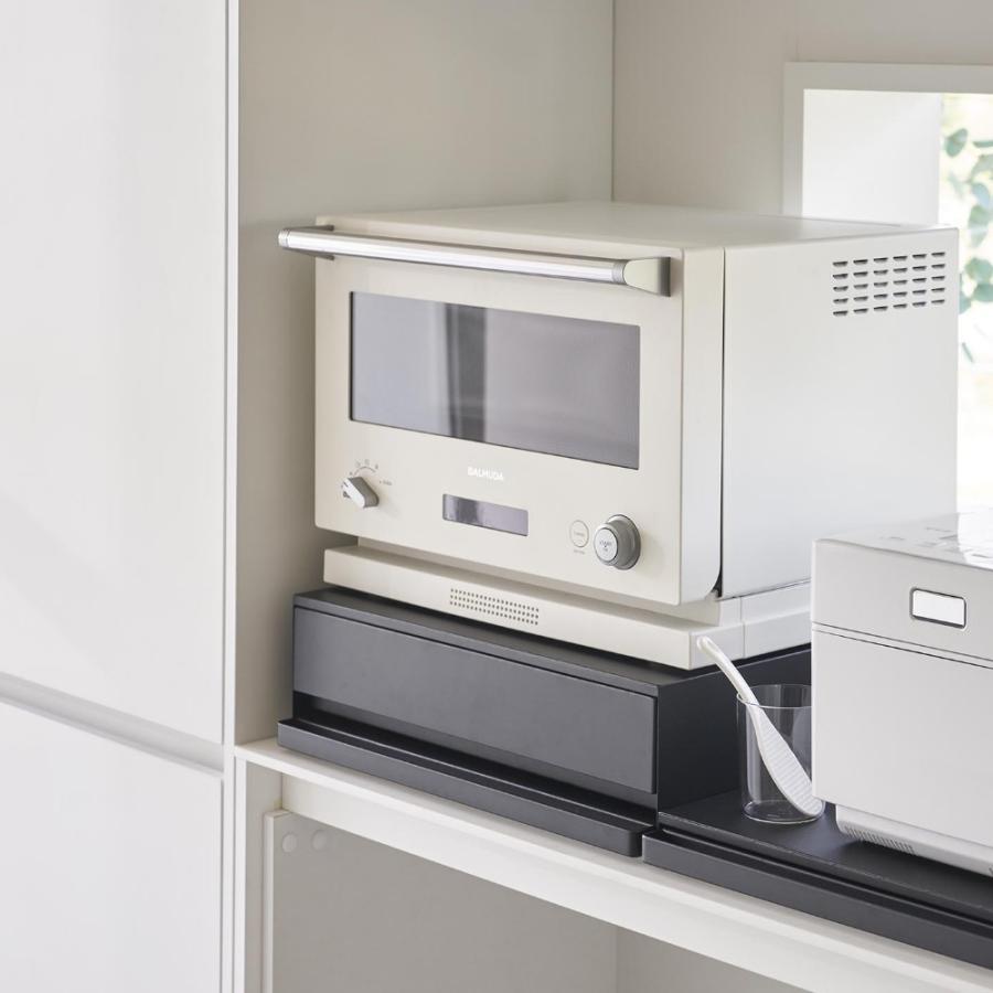 tower 山崎実業 ツーウェイ キッチン家電下引き出し＆スライドテーブル