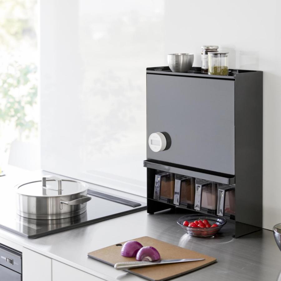 tower 山崎実業 前が開く 隠せる調味料ラック タワー 2009 2010