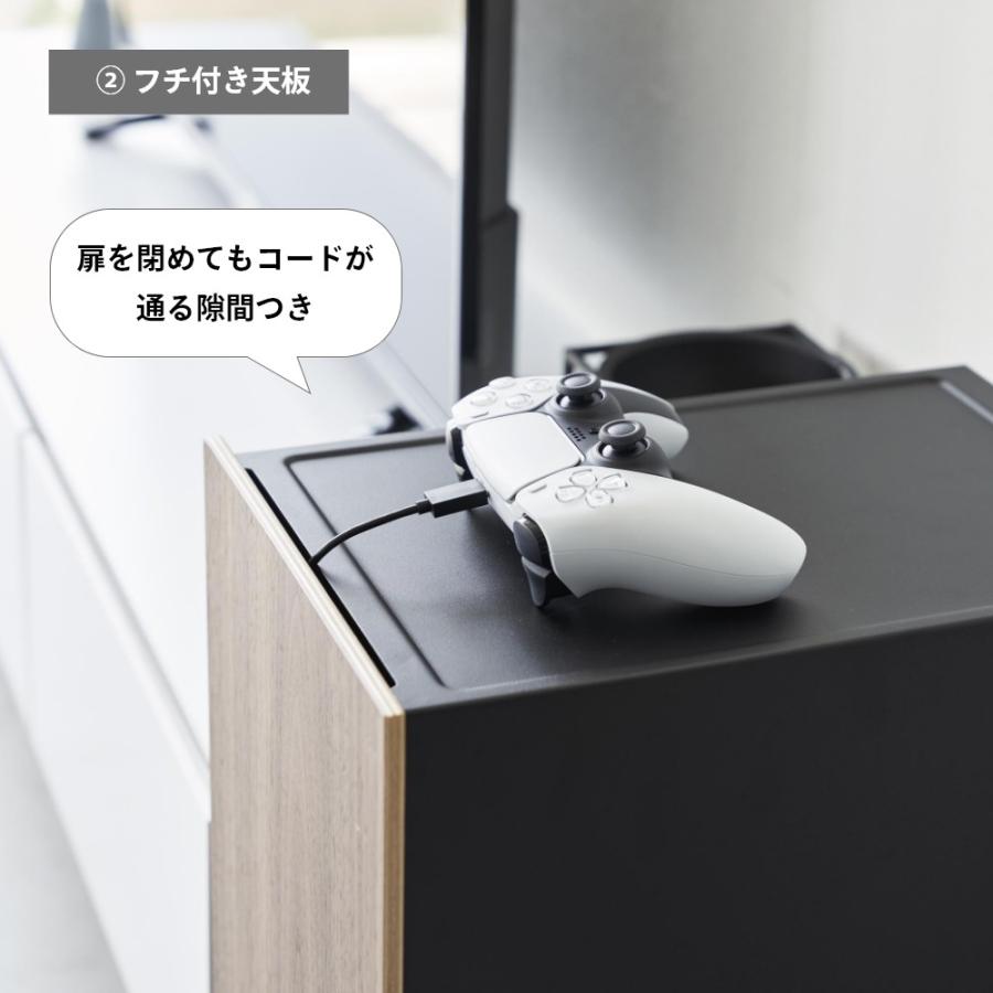 tower 隠せる ゲーム機 収納ラック 黒 山崎実業 2110 PS5 PS4 楽天市場】【特典付き】［ ゲーム機収納ラック タワー ］山崎