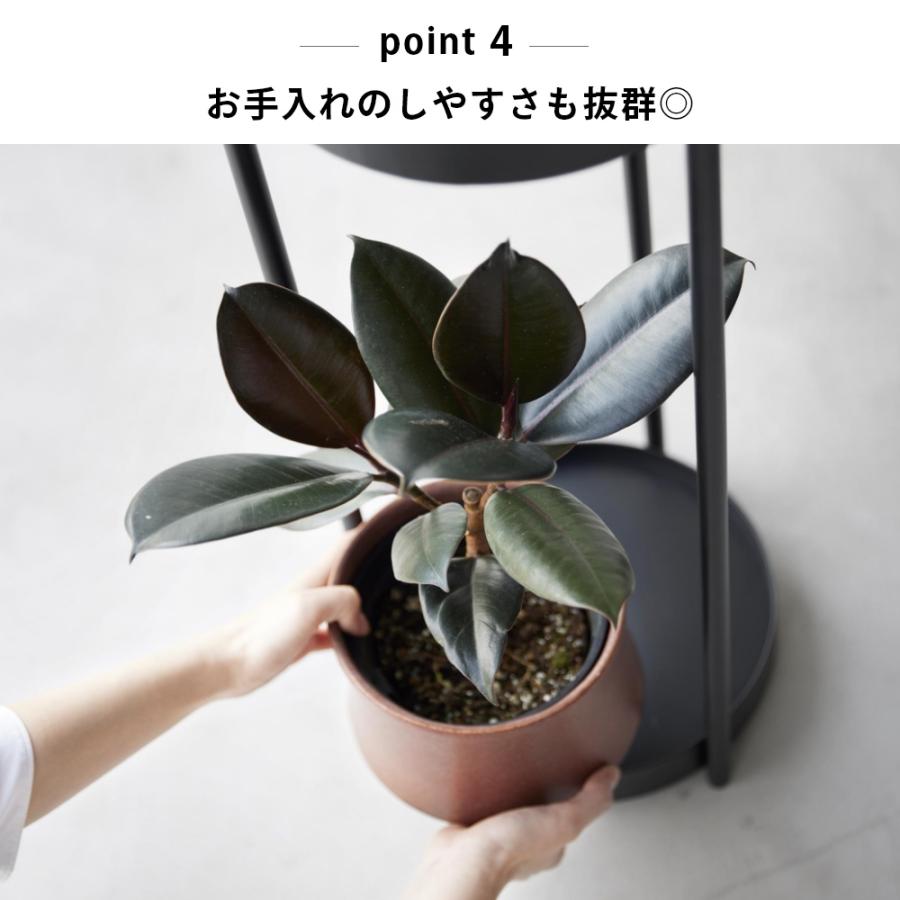 tower 山崎実業 キャスター付き プランタースタンド 2段 タワー 4366