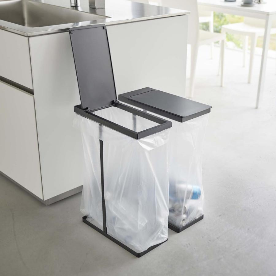 tower 山崎実業 スリム蓋つき分別ごみ袋ホルダー タワー 45L 3個